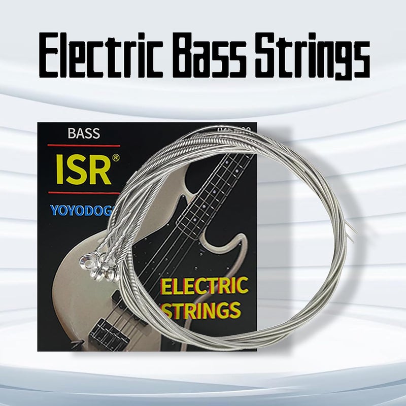YOYODOGS Nickel Wound Bass Guitar 4 Strings Electric Bass String Replacement Set Instrument Accessories,Regular Light,Medium Gauge,Easy To Press For Novices,Essential for a Bassist(2Pack) - Image 2
